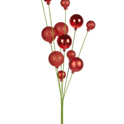 Red Ball Spray Christmas Decoration