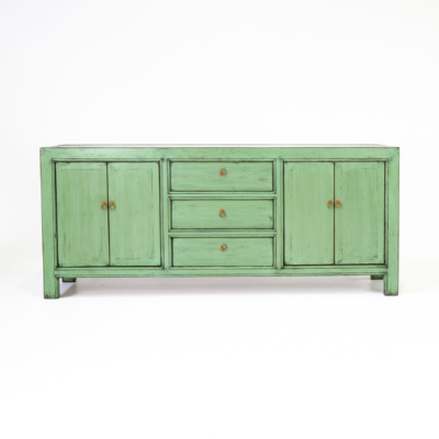 3 Drawer 4 Door Sideboard - Green