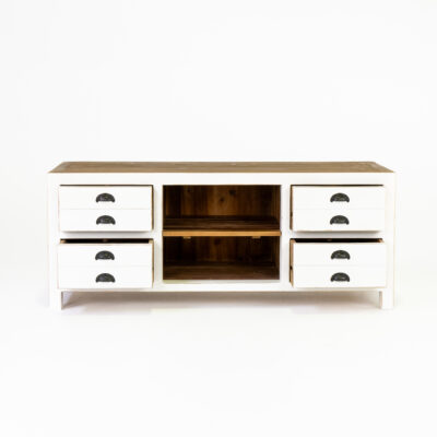 Beach Tv Buffet With 4 Drawers And 2 Centre Shelves