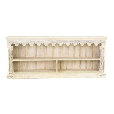 Indian Old Carved Long Bookcase