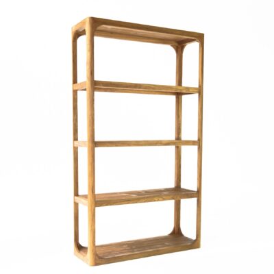 Beach Bookcase With 4 Shelves In Natural 2M High