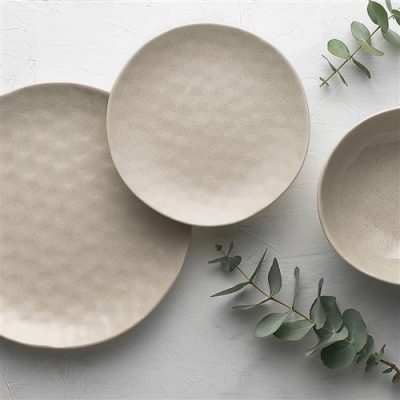 Speckle Oatmeal 12pc Dinner Set