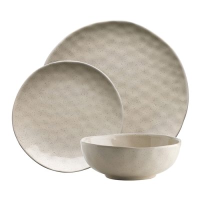Speckle Oatmeal 12pc Dinner Set