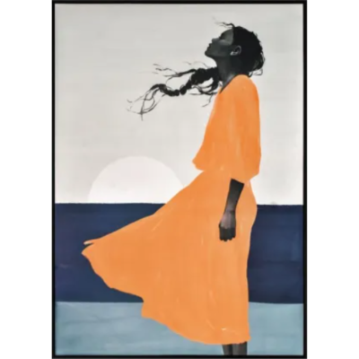 Windy Sunsets Canvas Framed Wall Art