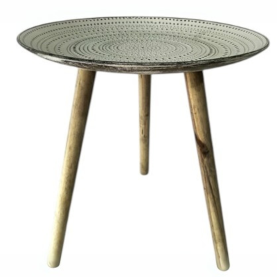 Mexican Side Table - White