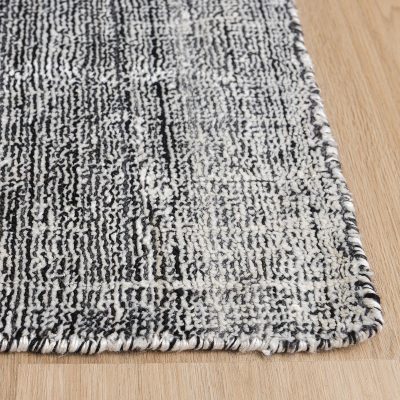 Handloomed Bamboo silk black/white