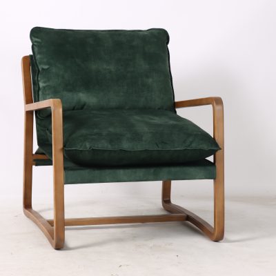 Fraser Occasional Chair in Dark Green