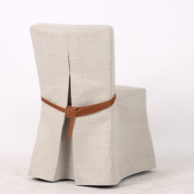 Skirted Dining Chair in Antique White
