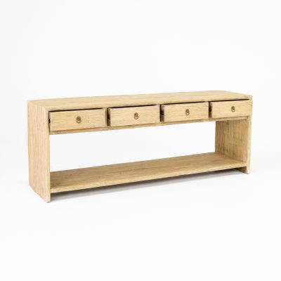 Noosa 4 Drawer Low Console with Shelf