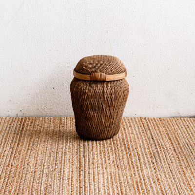 Old Chinese Lidded Basket