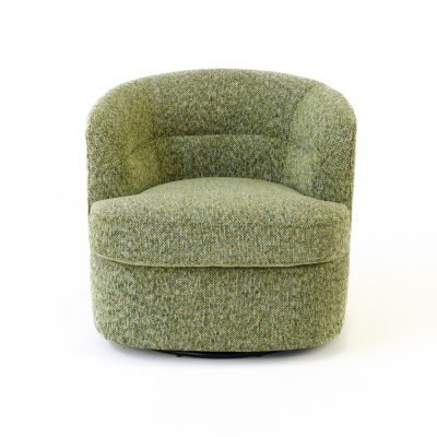 Amelia Swivel Chair in Multi-Green