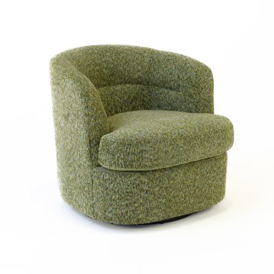 Amelia Swivel Chair in Multi-Green