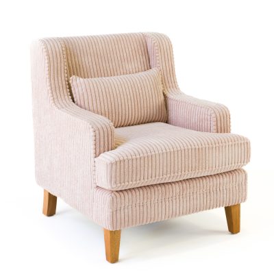 Candice Corduroy Pink Armchair