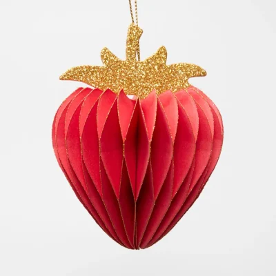 Paper Strawberry Hanging Decoration