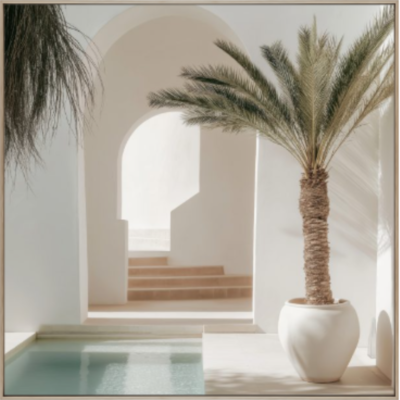 Blanca Palm on Canvas