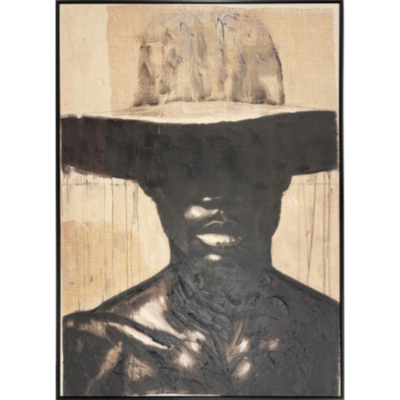 Crowned In Shadow Framed Canvas - Black