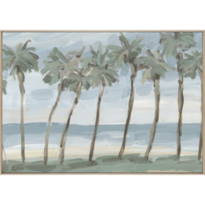 Swaying Palms on Canvas
