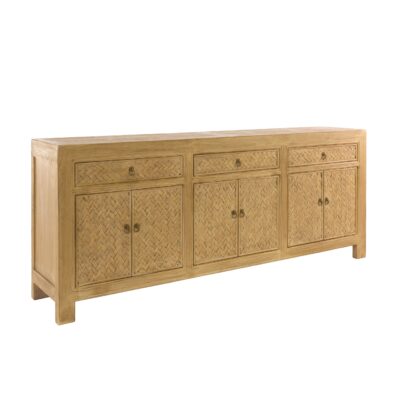 Noosa Palm -3 Drawer 6 Door Cabinet